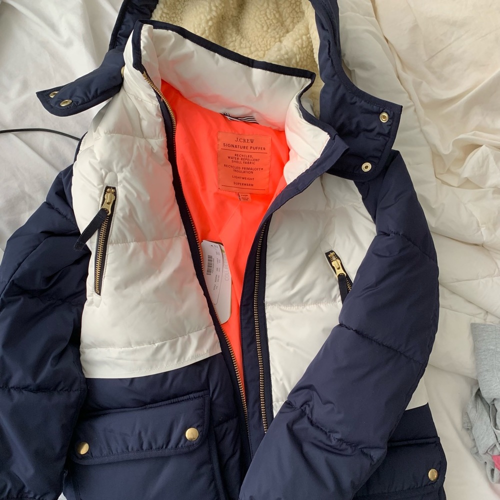 Jcrew primaloft coat xxs